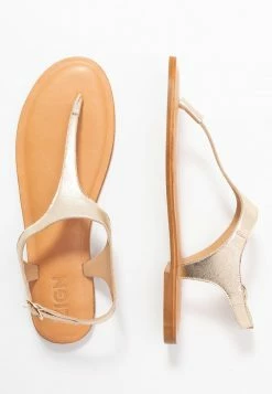 Budget 🤩 Zign LEATHER - Tongs - Gold 🧨 10 Budget 🤩 Zign LEATHER - Tongs - Gold 🧨 -Pas Cher Zign Boutique 761bfe1cacaa43208ea2feda0e637401