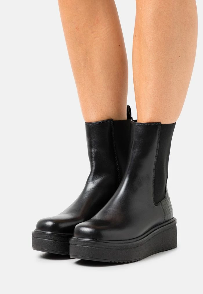 Coupon 🌟 Zign Bottines à Plateau - Black 🔔 1 Coupon 🌟 Zign Bottines à Plateau - Black 🔔