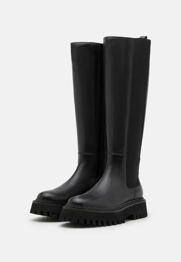 Budget ❤️ Zign LEATHER - Bottes à Plateau - Black 🌟 3 Budget ❤️ Zign LEATHER - Bottes à Plateau - Black 🌟 – Image 3