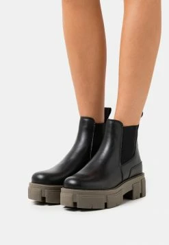 Le moins cher 🥰 Zign LEATHER - Bottines à Plateau - Black 💯