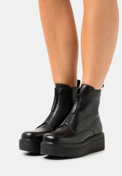 Le moins cher ⭐ Zign Bottines à Plateau - Black 🔔