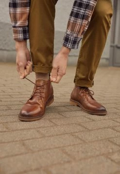 Vente flash ❤️ Zign LEATHER - Bottines à Lacets - Cognac ⌛ -Pas Cher Zign Boutique 7e6d6ac0b28744cb9b5eab8764167494