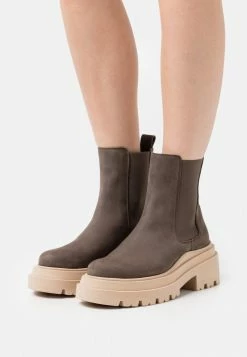 Coupon 🔥 Zign LEATHER - Bottines à Plateau - Brown 🧨