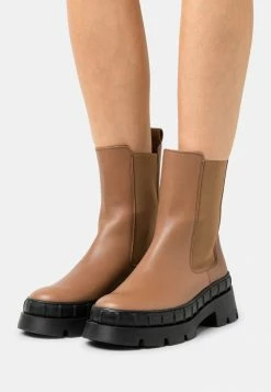 Meilleure affaire ✨ Zign LEATHER - Bottines à Plateau - Camel ⌛