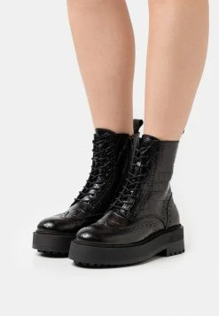 Offres 🎉 Zign LEATHER - Bottines à Plateau - Black 🌟