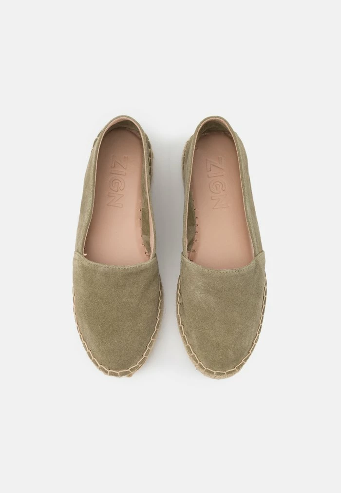 Nouveau ✨ Zign LEATHER - Espadrilles - Khaki ✔️ 6 Nouveau ✨ Zign LEATHER - Espadrilles - Khaki ✔️ – Image 6
