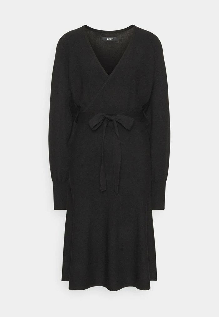 Meilleur prix 🔥 Zign Robe Pull - Black 🤩 6 Meilleur prix 🔥 Zign Robe Pull - Black 🤩 – Image 6