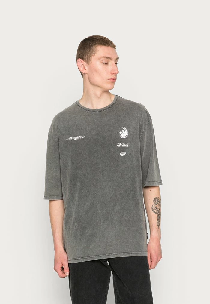 Meilleur prix 👏 Zign TEE - T-shirt Imprimé - Black 💯 1 Meilleur prix 👏 Zign TEE - T-shirt Imprimé - Black 💯