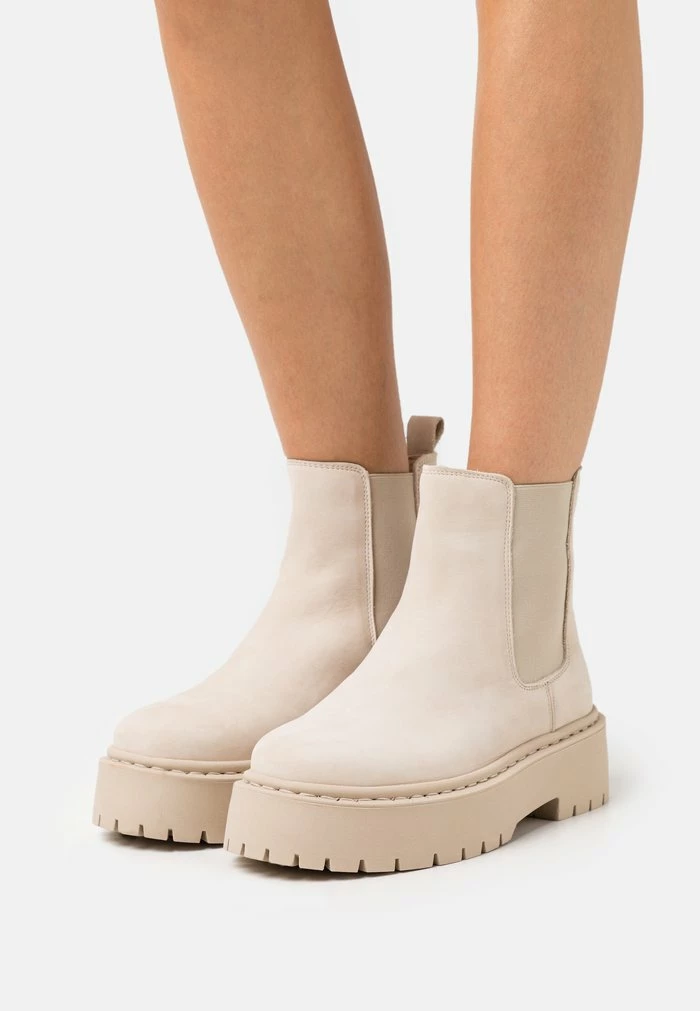 Tout neuf 🌟 Zign LEATHER - Bottines à Plateau - Beige 🔔 1 Tout neuf 🌟 Zign LEATHER - Bottines à Plateau - Beige 🔔