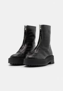 Bon marché ✨ Zign Bottines à Plateau - Black 🥰 -Pas Cher Zign Boutique 981a6ac827114aeba0e423f2e52dd850