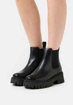 Coupon 😍 Zign LEATHER WINTER BOOTIES - Bottines à Plateau - Black ❤️