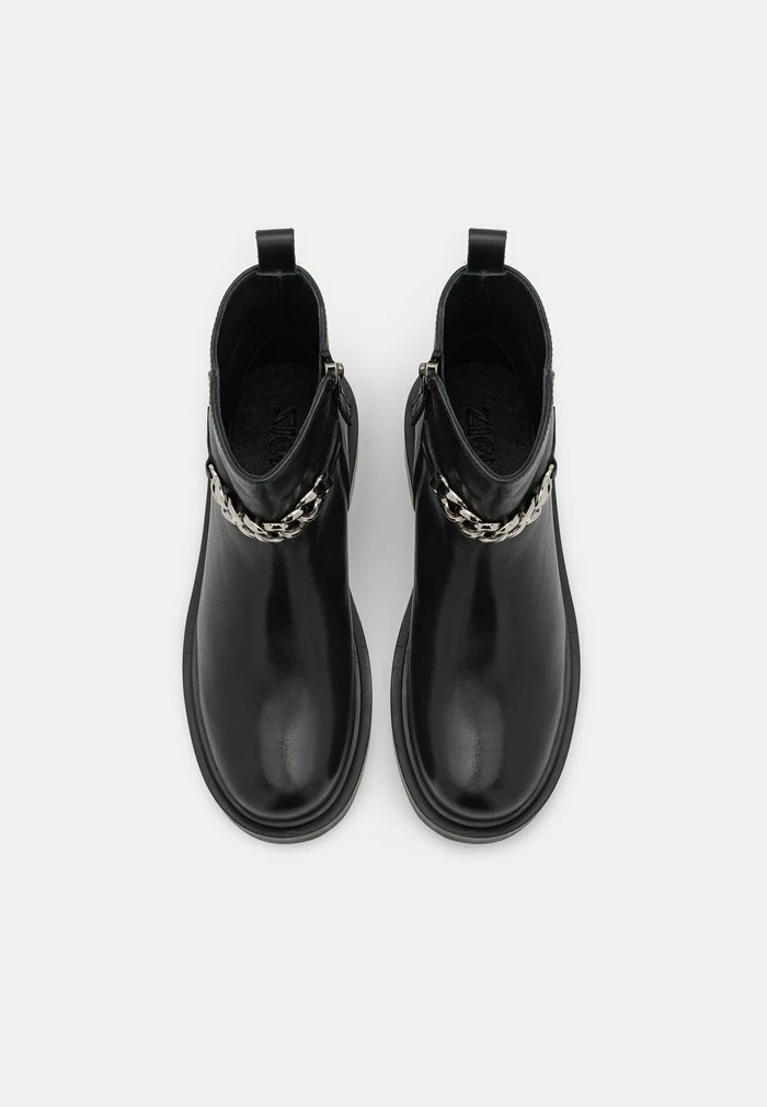 Nouveau 🎁 Zign LEATHER - Bottines à Plateau - Black 🤩 5 Nouveau 🎁 Zign LEATHER - Bottines à Plateau - Black 🤩 – Image 5