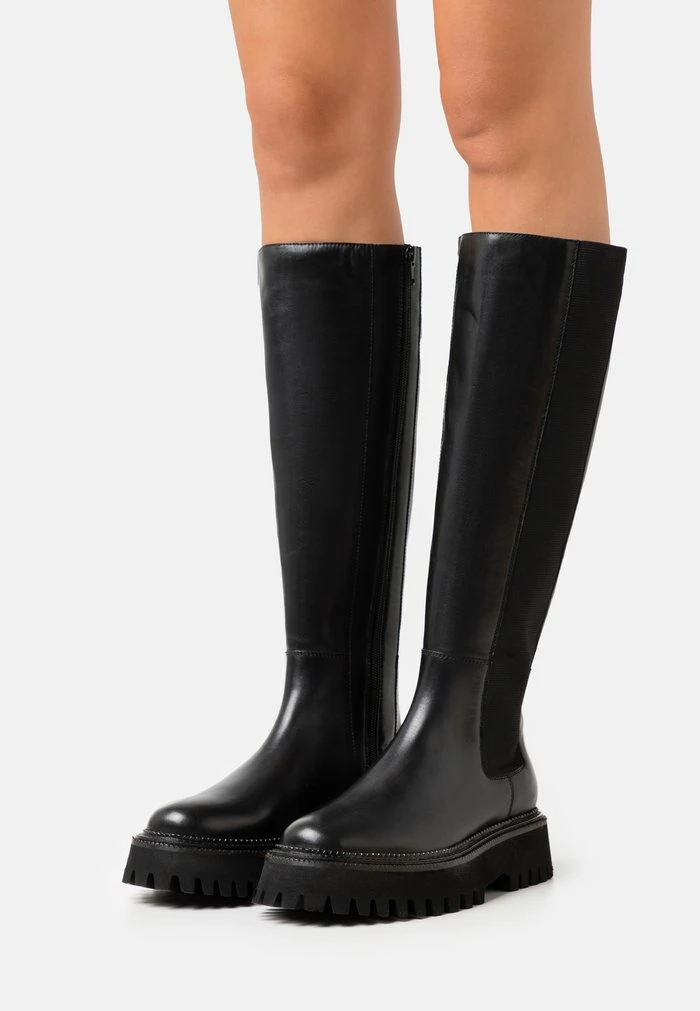 Budget ❤️ Zign LEATHER - Bottes à Plateau - Black 🌟 1 Budget ❤️ Zign LEATHER - Bottes à Plateau - Black 🌟