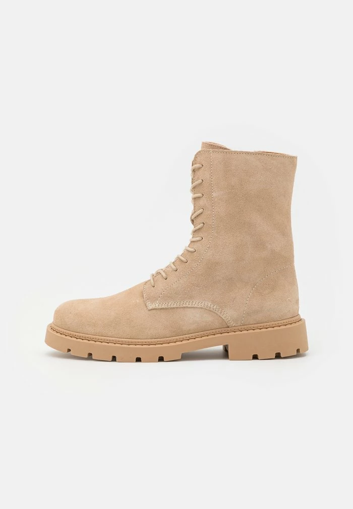 Promo 🌟 Zign Bottines à Lacets - Beige 😀 1 Promo 🌟 Zign Bottines à Lacets - Beige 😀