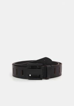 Grosses soldes ❤️ Zign LEATHER UNISEX - Ceinture - Black 🔔