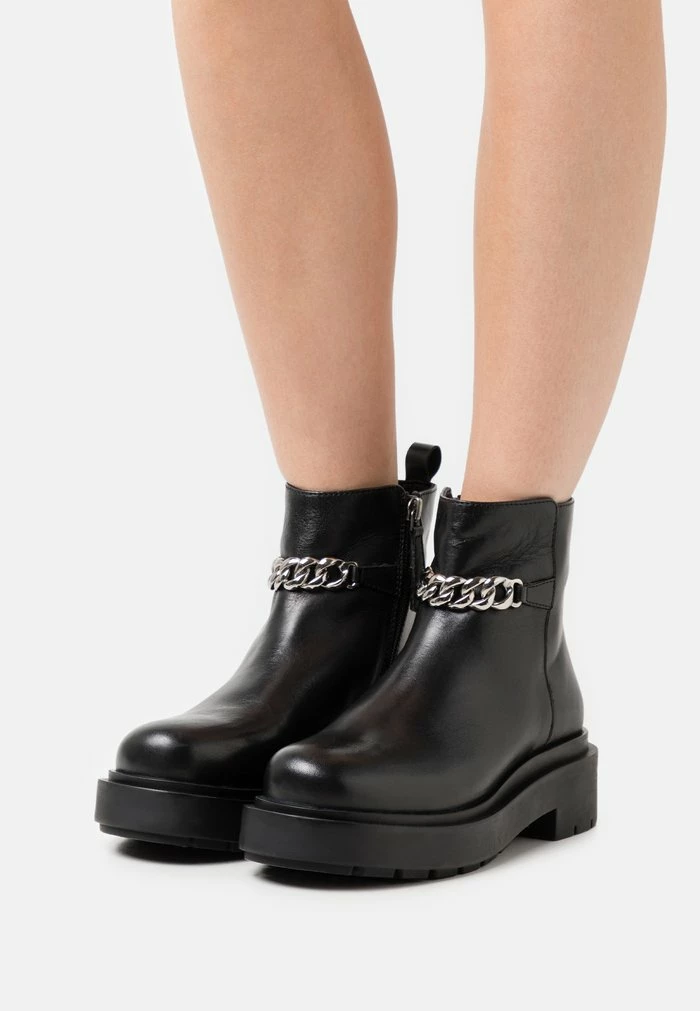 Nouveau 🎁 Zign LEATHER - Bottines à Plateau - Black 🤩 1 Nouveau 🎁 Zign LEATHER - Bottines à Plateau - Black 🤩