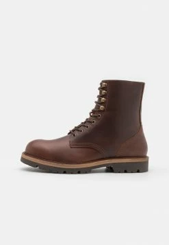 Nouveau 👍 Zign LEATHER - Bottines à Lacets - Brown 👏