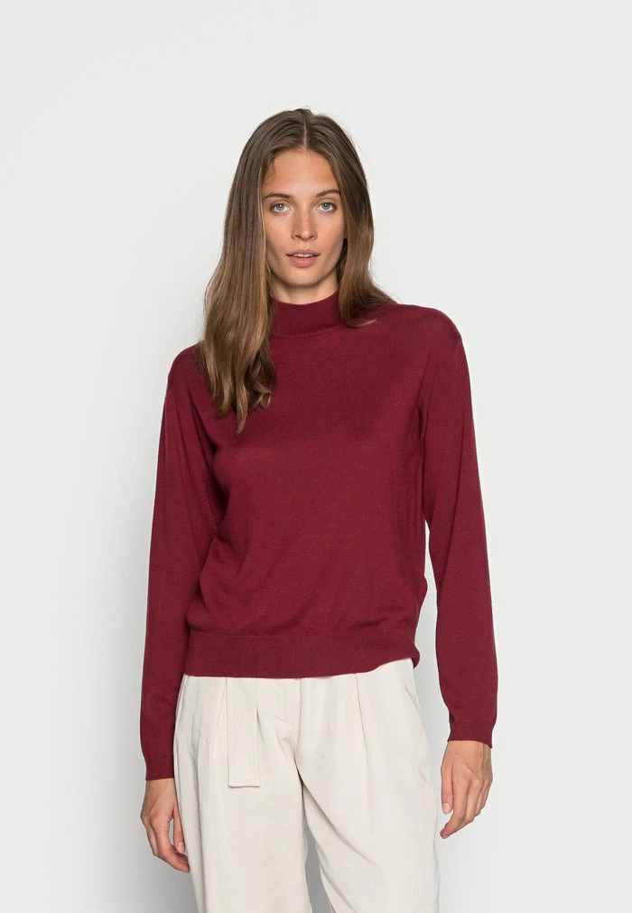Grosses soldes ✨ Zign WOOL KNIT JUMPER - Pullover - Bordeaux 🤩 1 Grosses soldes ✨ Zign WOOL KNIT JUMPER - Pullover - Bordeaux 🤩