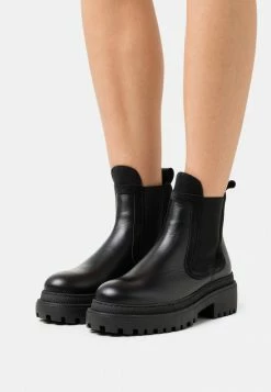 Meilleure affaire ⌛ Zign LEATHER - Bottines à Plateau - Black 🎁