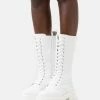 Acheter 😉 Zign RECYCLED LEATHER - Bottes à Plateau - White ⌛