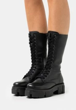 Vente flash 🔔 Zign RECYCLED LEATHER - Bottes à Plateau - Black 🎉