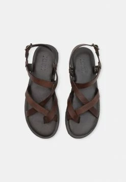 Meilleur prix 🧨 Zign LEATHER - Tongs - Dark Brown 🎉 -Pas Cher Zign Boutique bc5df611a2994d5c9664577f12a617a4