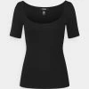 Offres 😀 REDEZIGN - T-shirt Basique - Black 🛒