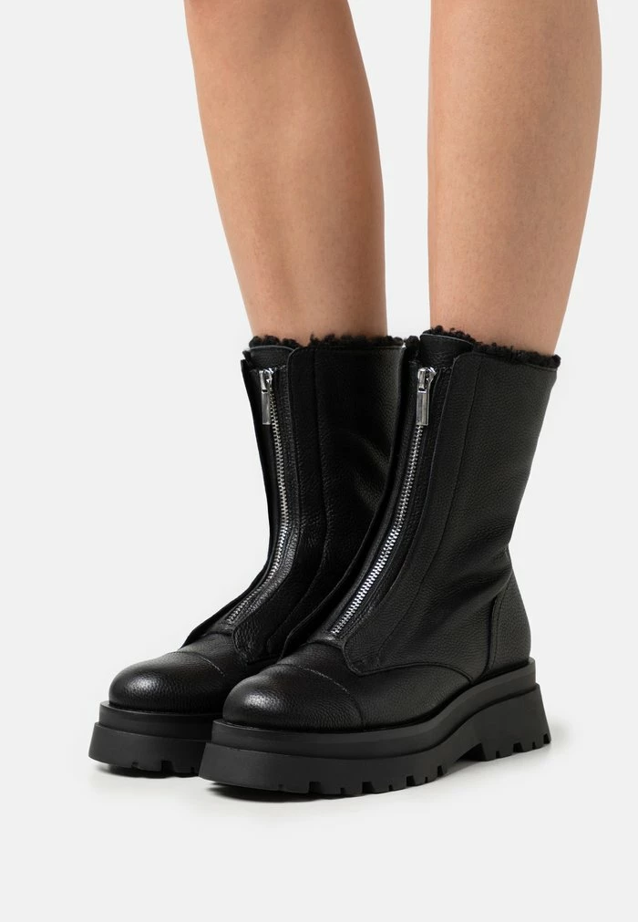 Sortie ✨ Zign LEATHER - Bottes De Neige - Black ⌛ 1 Sortie ✨ Zign LEATHER - Bottes De Neige - Black ⌛