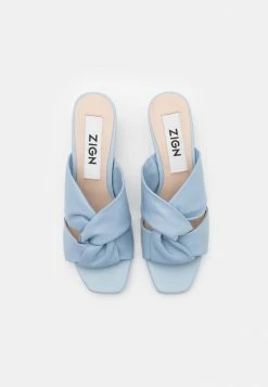 Offres 😀 Zign Mules à Talons - Blue 😍 -Pas Cher Zign Boutique c65d0a2b5a80444e86ed35c254028beb