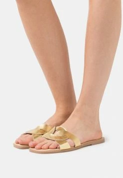 Meilleure vente ✔️ Zign LEATHER - Mules - Gold 😀