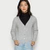 Meilleure vente 😀 Zign RECYCLED CASHMERE CARDIGAN - Gilet - Mottled Light Grey 🧨
