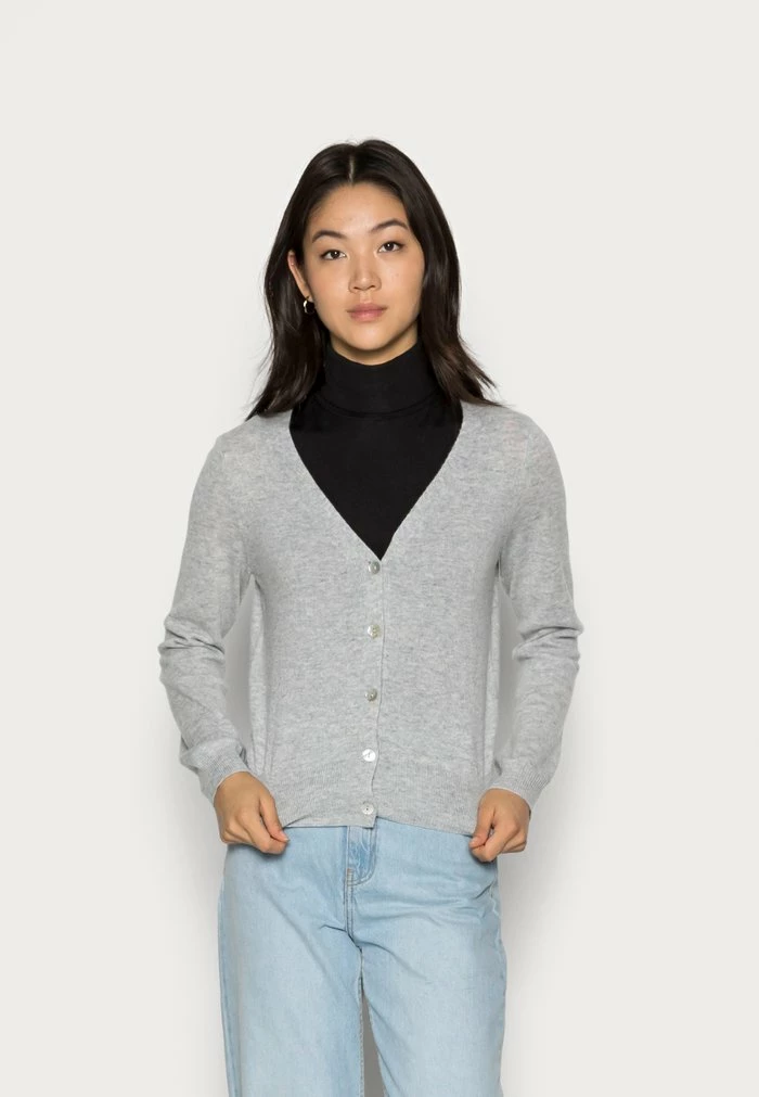 Meilleure vente 😀 Zign RECYCLED CASHMERE CARDIGAN - Gilet - Mottled Light Grey 🧨 1 Meilleure vente 😀 Zign RECYCLED CASHMERE CARDIGAN - Gilet - Mottled Light Grey 🧨