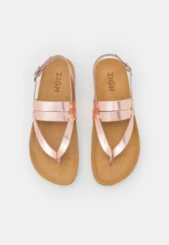 Remise ⌛ Zign Tongs - Rose Gold 😉 -Pas Cher Zign Boutique ca9aa60e943d43f4b1d7fc2173126f9a