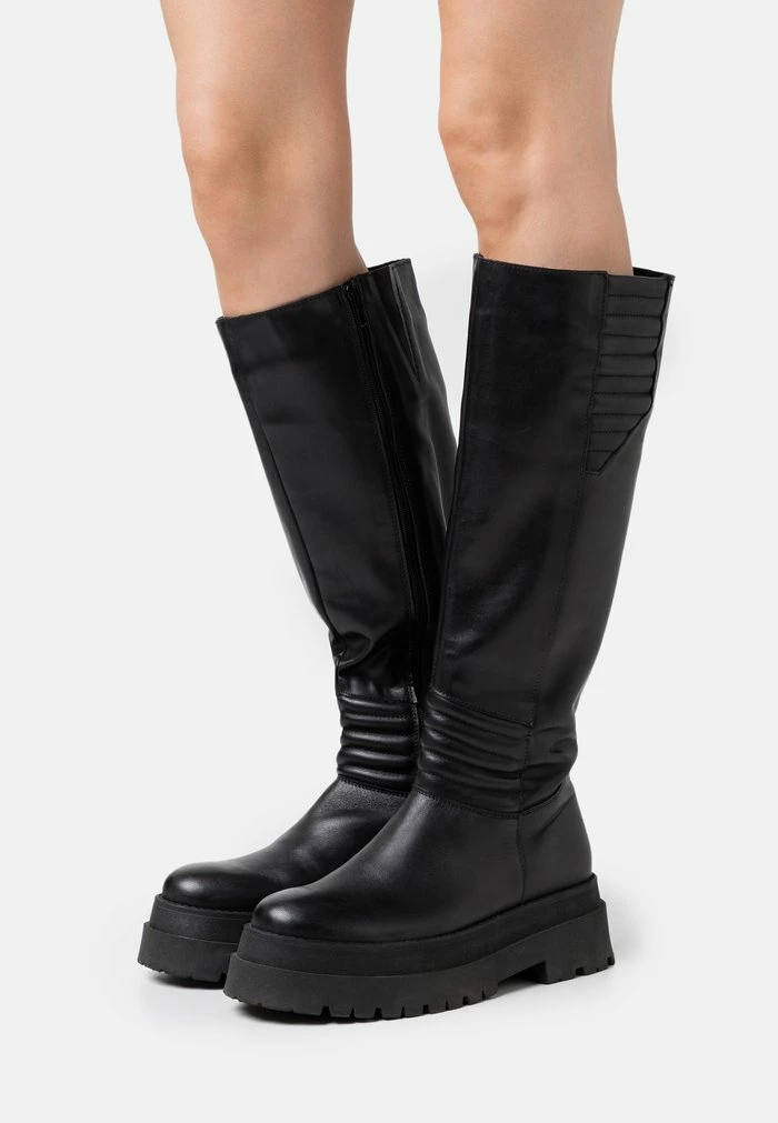 Bon marché 🔥 Zign Bottes à Plateau - Black 👍 1 Bon marché 🔥 Zign Bottes à Plateau - Black 👍