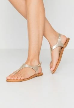 Budget 🤩 Zign LEATHER - Tongs - Gold 🧨