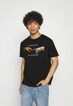 Top 10 🎉 Zign T-shirt Imprimé - Black 😀