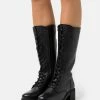 Vente flash 🤩 Zign LEATHER - Bottes à Lacets - Black ❤️