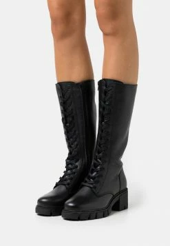 Vente flash 🤩 Zign LEATHER - Bottes à Lacets - Black ❤️