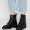 Coupon ⭐ Zign Bottines à Lacets - Black 😍