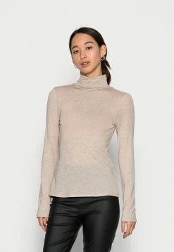 Sortie 🧨 Zign TENCEL WOOL MIX - T-shirt à Manches Longues - Light Brown 🧨