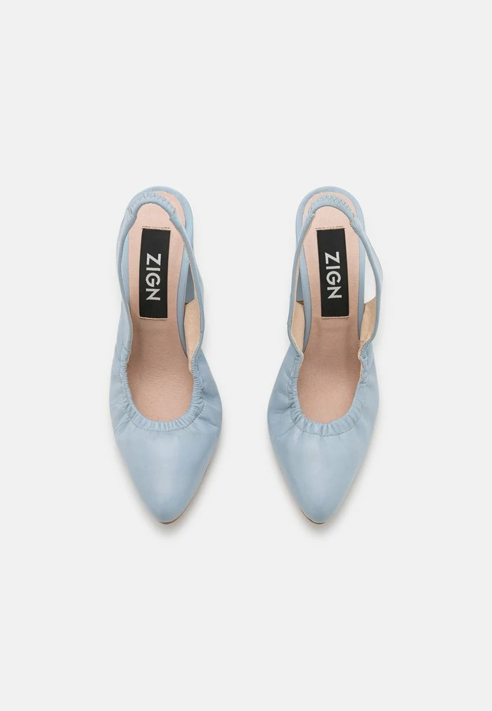 Promo ✔️ Zign LEATHER - Escarpins à Talons Hauts - Light Blue ⌛ 6 Promo ✔️ Zign LEATHER - Escarpins à Talons Hauts - Light Blue ⌛ – Image 6