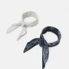 Le moins cher 🧨 Zign BANDANA UNISEX 2 PACK - Foulard - Dark Blue/grey ❤️