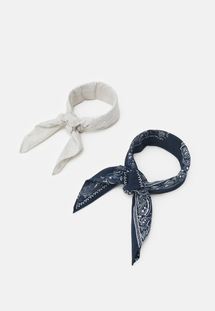 Le moins cher 🧨 Zign BANDANA UNISEX 2 PACK - Foulard - Dark Blue/grey ❤️ 1 Le moins cher 🧨 Zign BANDANA UNISEX 2 PACK - Foulard - Dark Blue/grey ❤️