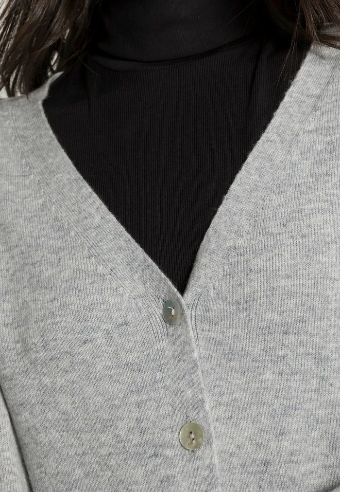 Meilleure vente 😀 Zign RECYCLED CASHMERE CARDIGAN - Gilet - Mottled Light Grey 🧨 5 Meilleure vente 😀 Zign RECYCLED CASHMERE CARDIGAN - Gilet - Mottled Light Grey 🧨 – Image 5