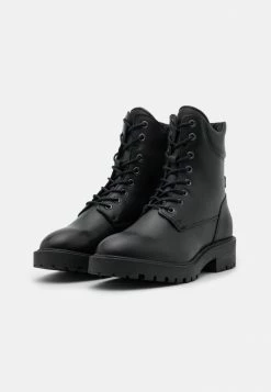 De gros 😀 Zign Bottines à Lacets - Black ✨ -Pas Cher Zign Boutique eaf38eb527c5418cb46bfff60a9685ce