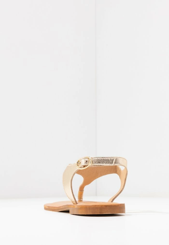 Budget 🤩 Zign LEATHER - Tongs - Gold 🧨 6 Budget 🤩 Zign LEATHER - Tongs - Gold 🧨 – Image 6