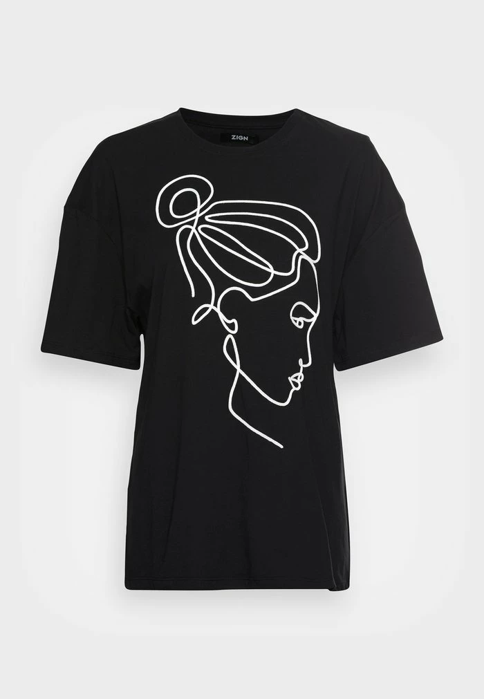 Les meilleures critiques de 🔔 Zign EMBROIDERY LINE FACE TEE - T-shirt Imprimé - Black 🔔 4 Les meilleures critiques de 🔔 Zign EMBROIDERY LINE FACE TEE - T-shirt Imprimé - Black 🔔 – Image 4