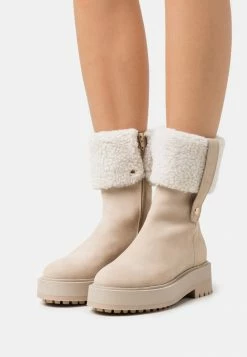 Nouveau 🥰 Zign LEATHER - Bottines à Plateau - Beige ✔️