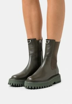 Tout neuf ⭐ Zign LEATHER - Bottines à Plateau - Khaki ❤️