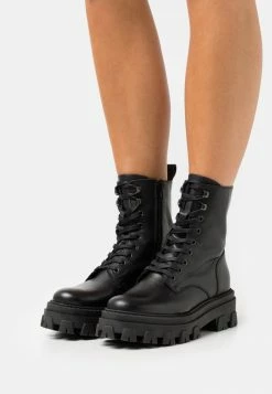 Vente flash 👍 Zign LEATHER - Bottines à Plateau - Black 🔔